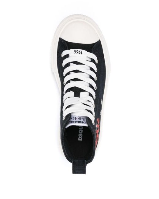 DSquared² Betty Boop Berlin Sneakers in het Black