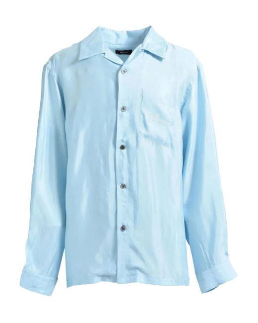 メンズ BREATH ロングスリーブ シャツ Blue