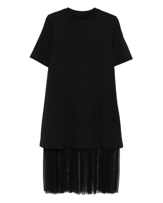 Abito Midi Con Design A Strati di Moncler in Black