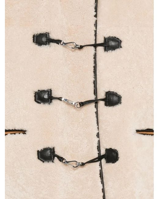 Totême  Natural Teddy Shearling Clasp Jacket