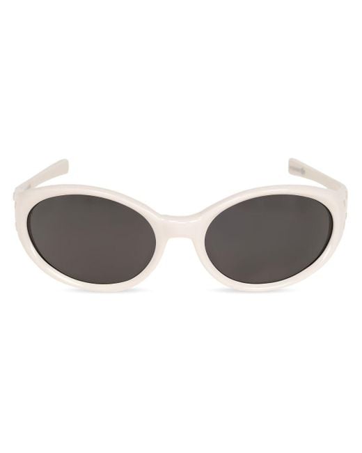 Maison Margiela White X Gentle Monster Mm104 Wraparound-frame Sunglasses