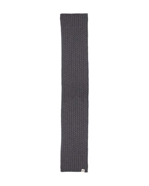 Bally Gray Cable-Knit Scarf for men