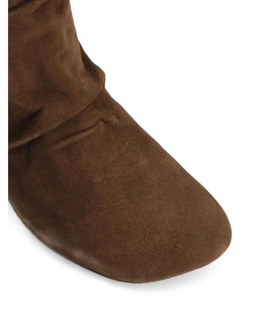 Ash Brown Estelle Leather Ankle Boots