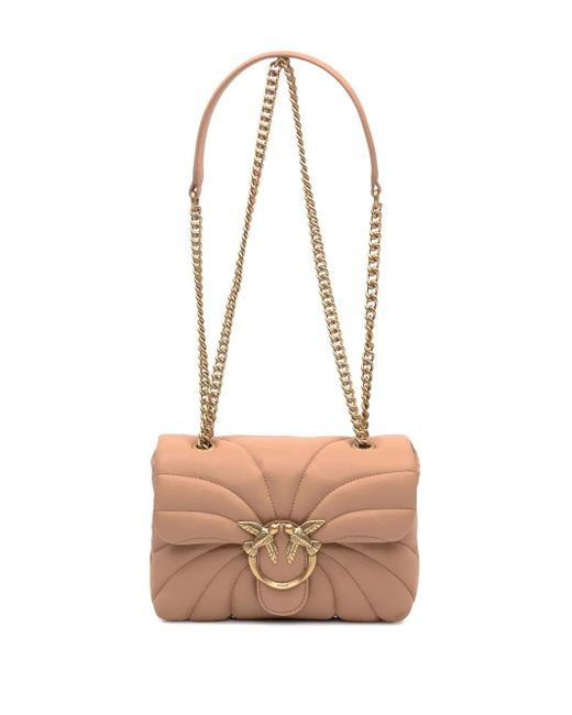 Borsa A Spalla Love Con Decorazione di Pinko in Brown