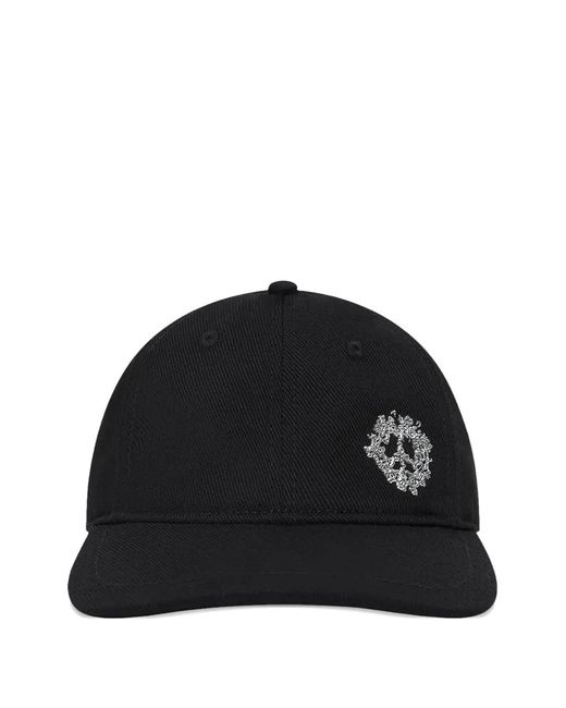 DENIM TEARS Black Denim University Cap for men