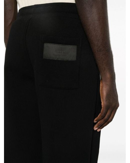Pantalones de chándal con parche del logo AMI de hombre de color Black