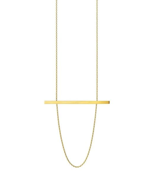 Shihara White 18Kt Bar Necklace