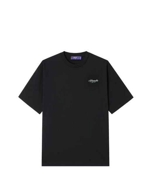AFTERMATHS Black Logo-Print T-Shirt for men