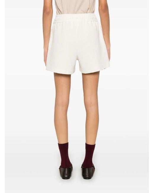 Bermudas Con Parche Del Logo Moncler de color White