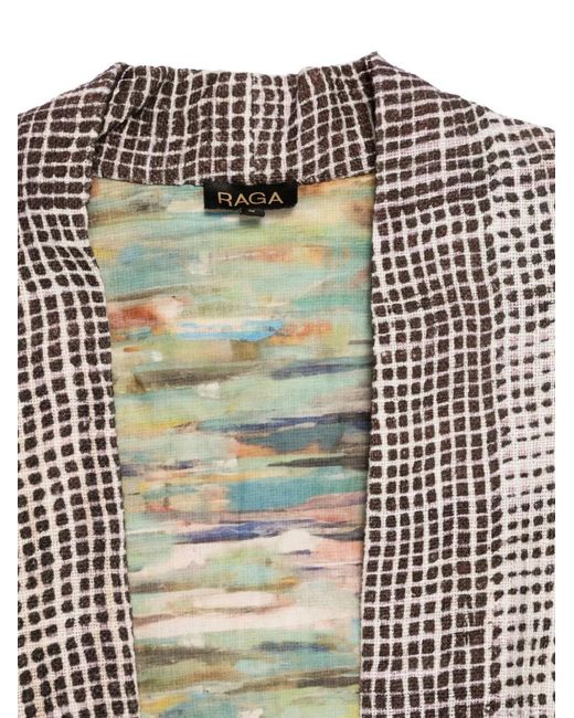 Yavi Multicolor Checked Bomber Jacket