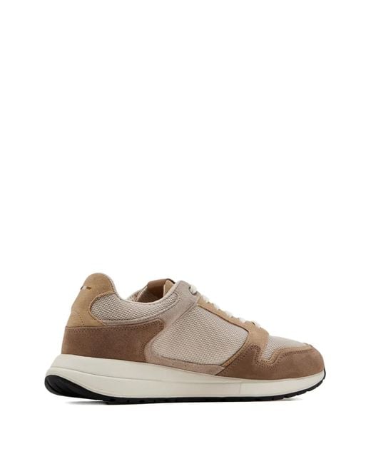 Boss Sneakers Mit Wildlederbesatz Und Double B-Monogramm in Brown für Herren