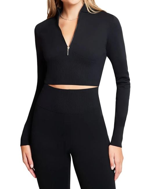 Jersey corto con cuello vuelto Nike de color Black