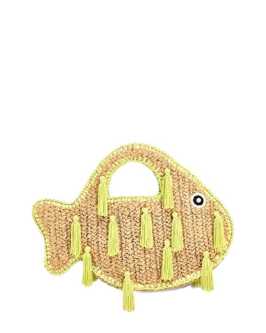 Simon Miller Metallic Fish-Shape Tote Bag