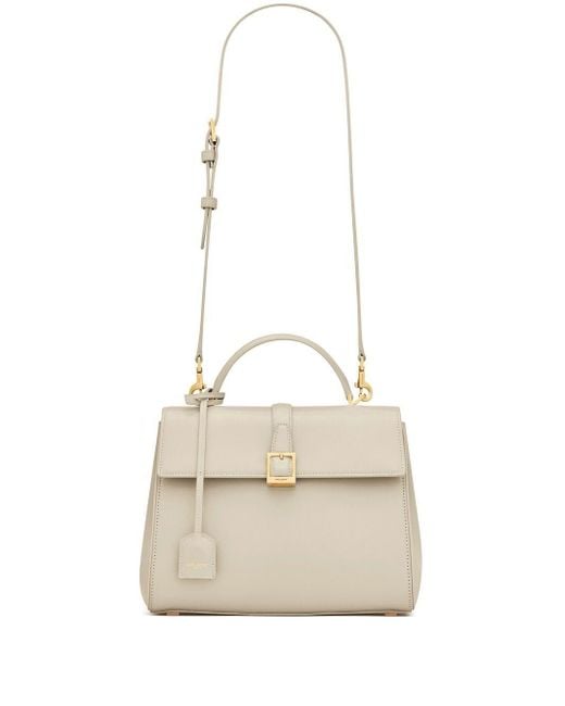Saint Laurent Joan Small Leather Bag in Natural | Lyst