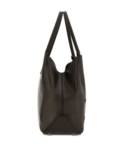 Hogan Black Script Address Medium Tote Bags