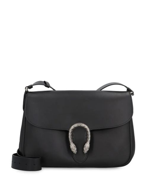 Gucci Black Dionysus Grained Leather Bag for men