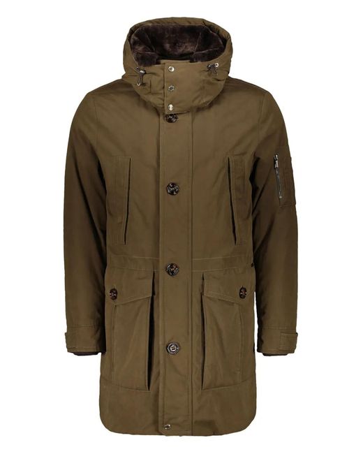 Moorer Green Ted-S1 Hooded Parka Coat for men