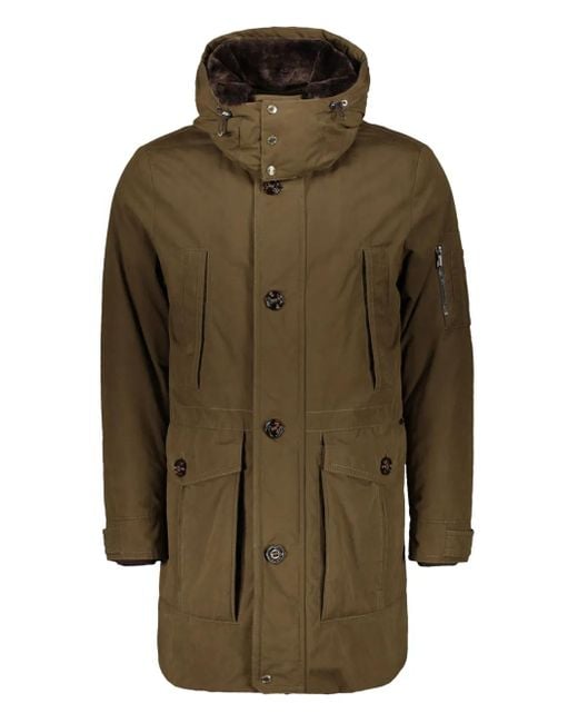 Moorer Green Ted-S1 Hooded Parka Coat for men
