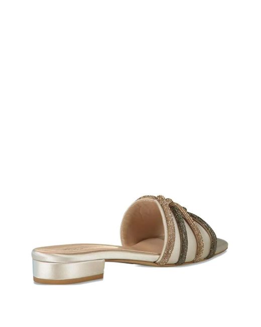 Eleventy Natural Crystal Sandals