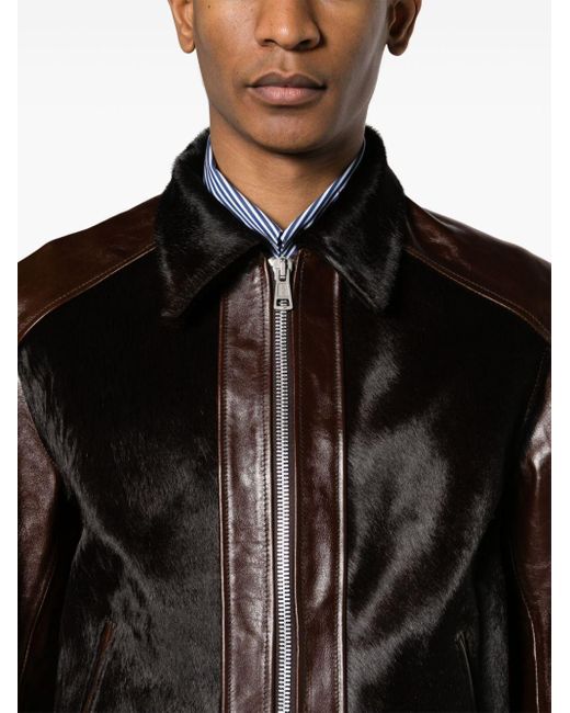 Our Legacy Black Andalou Leather Jacket for men
