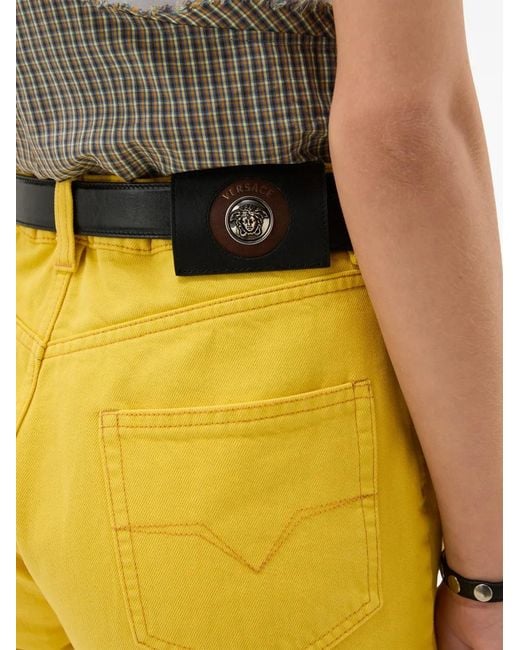 Vaqueros Rectos Versace de color Yellow