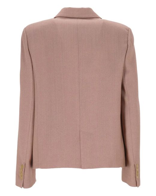 Forte_forte Pink Button Single-Breasted Blazer