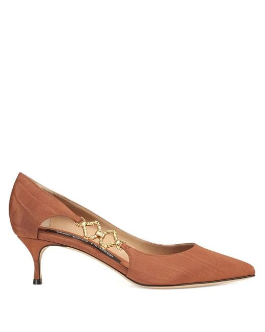 Sergio Rossi Brown Leather Pumps