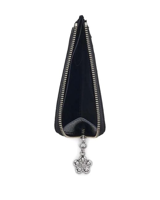 Marc Jacobs Black The Joy Floral-Print Zip-Top Wallet