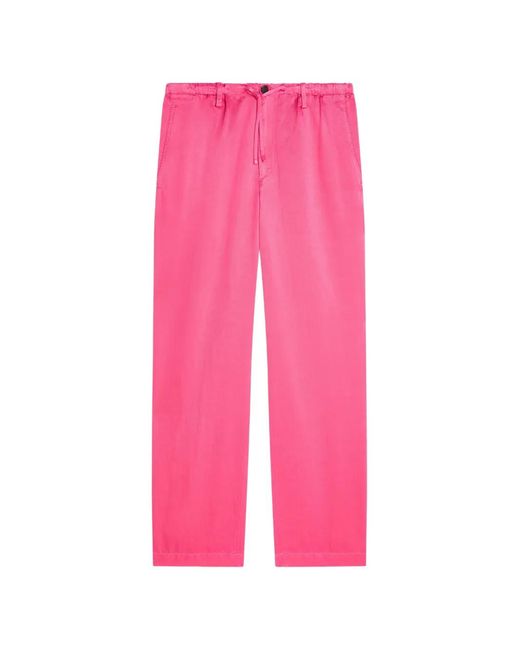 Dries Van Noten Men's Pink Drawstring Pants