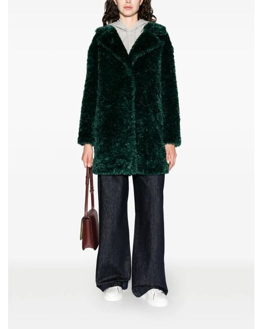 Herno Green Teddy Coat