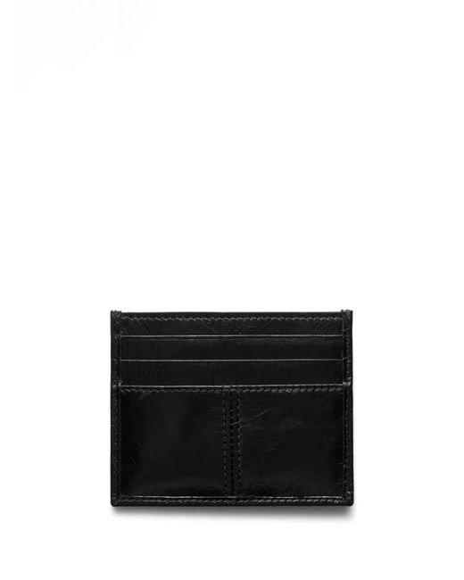 Prada Black Leather Card Holder for men