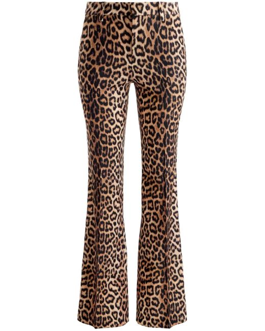 Alice + Olivia Brown Remi Bootcut Trousers