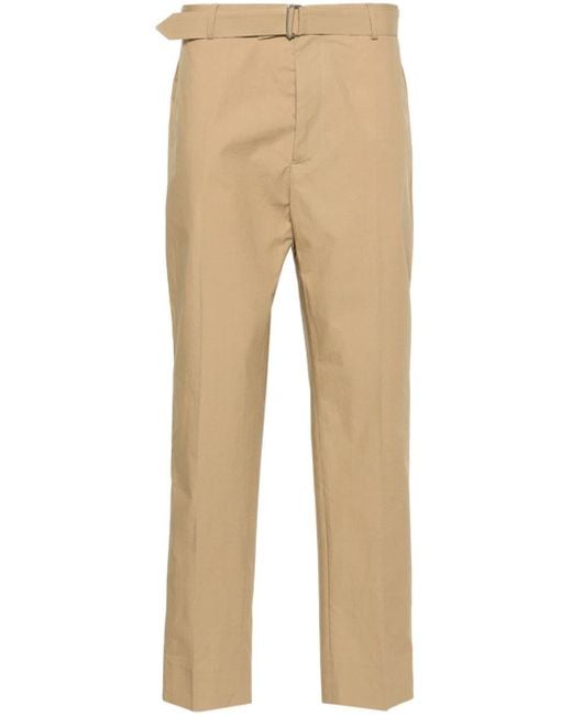 Officine Generale Natural Owen Mid-rise Tapered Trousers for men