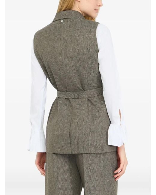Veston À Broche Chevrons Liu Jo en coloris Gray