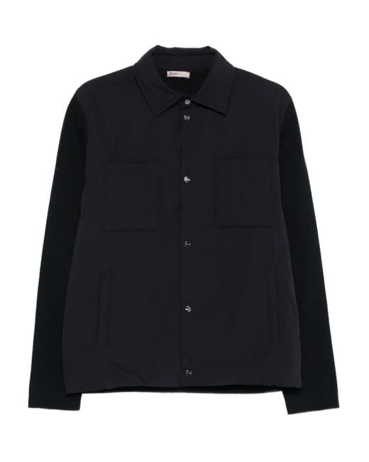 メンズ Herno ニットスリーブ ジャケット Black