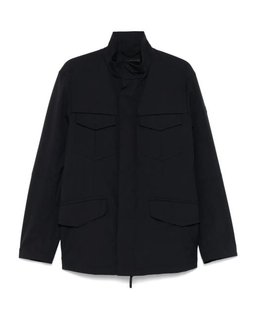 Peuterey Black Flap-Pockets Bomber Jacket for men