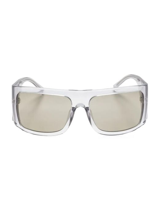 The Attico Gray X Linda Farrow Andre Oversize Sunglasses