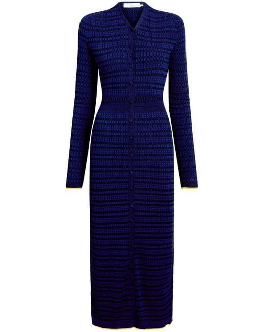 Proenza Schouler Blue Ivanna Midi Dress