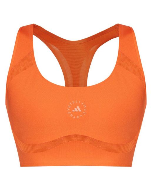 Adidas By Stella McCartney Orange Sports Bra