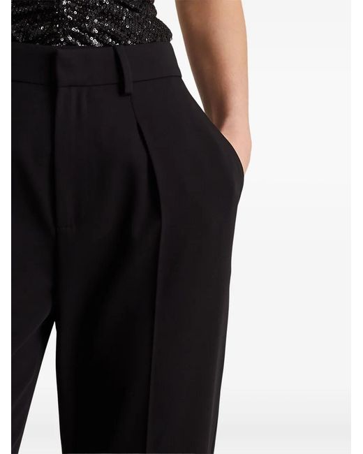 Ralph Lauren Black Pleated Wool Trousers
