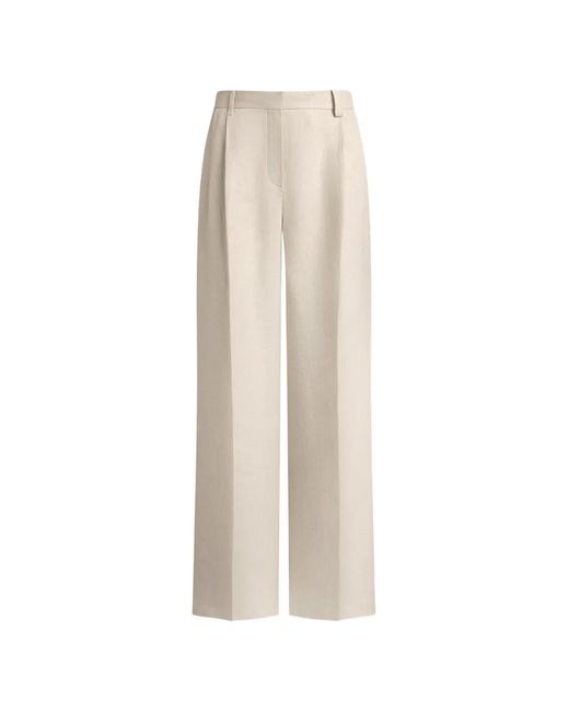 12 STOREEZ White Belt-Loop Pocket Trousers