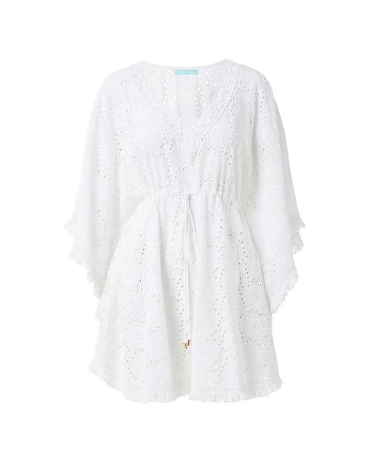 Melissa Odabash White Ivy Broderie-Anglaise Kaftan