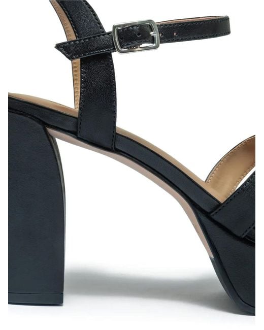 Bernardo White Strappy Platform-Heel Sandals