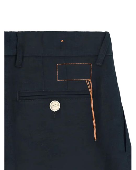 Fortela Blue Bermuda À Design Plissé for men