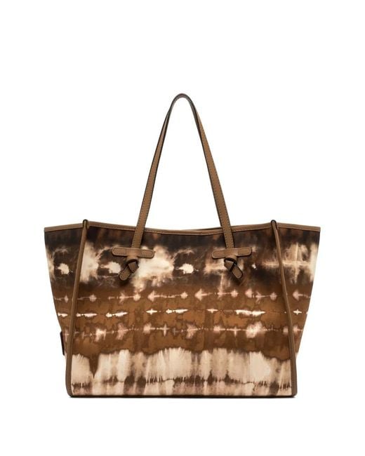 Gianni Chiarini Brown Sac Cabas Marcella À Imprimé Tie Dye