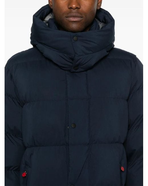 Kiton Donsjas Met Capuchon in het Blue voor heren