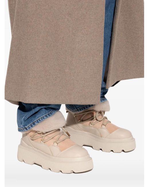 Inuikii Natural Endurance Trekking Shearling-Trimmed Platform Boots