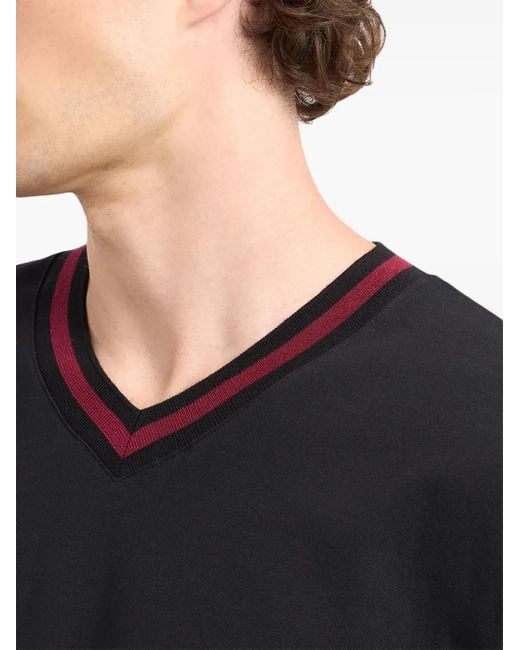 Gcds Black Logo Hockey Long-Sleeve T-Shirt for men