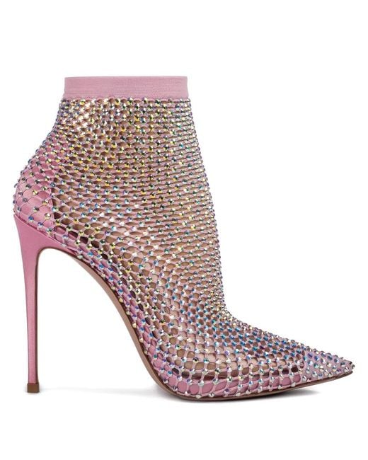 Le Silla Pink Gilda 100Mm Ankle Boots