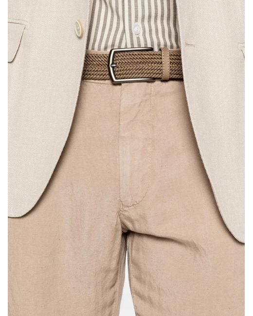 Berwich Natural Front Pocket Trousers for men